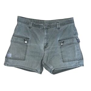 Levi’s Vintage Jean Shorts Green Cotton Size 16